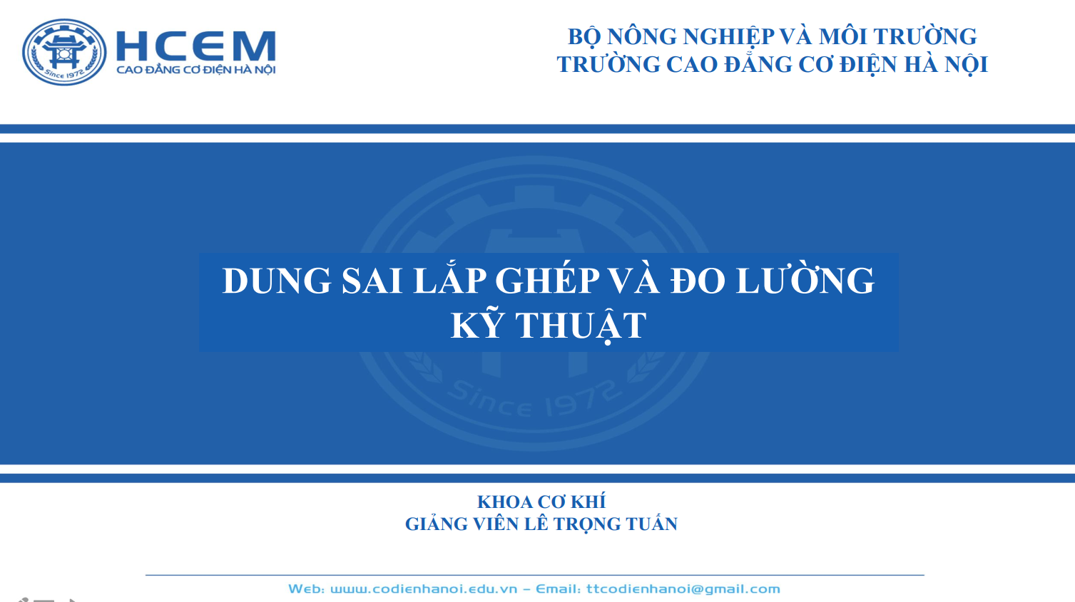 Dung sai lắp ghép và Đo lường kỹ thuật