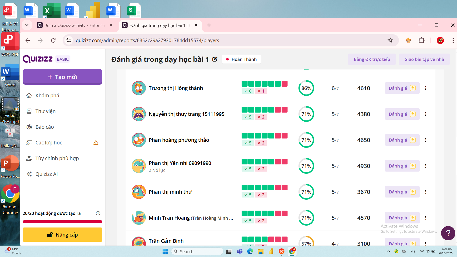 ĐÁNH GIÁ TRONG DẠY HỌC