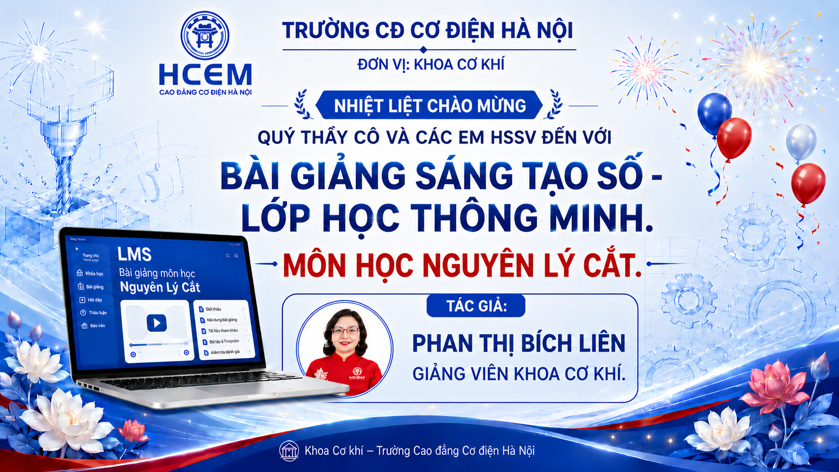 BÀI GIẢNG SÁNG TẠO SỐ - MÔN HỌC NGUYÊN LÝ CẮT - PHAN THỊ BÍCH LIÊN